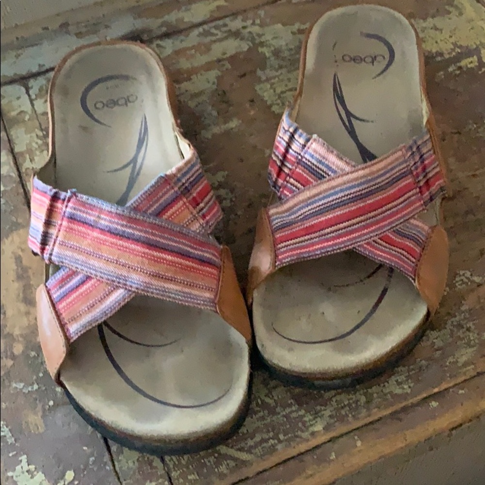 Aveo leather/fabric Sandals